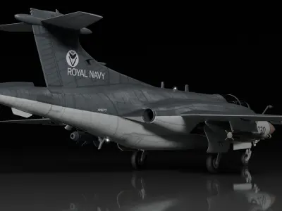 Blackburn Buccaneer S2 3D model