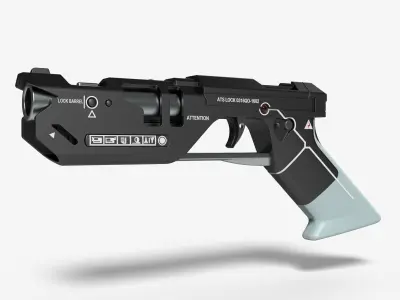 Pistol from the movie Oblivion 2013 3D model