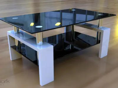 Glass Table Free 3D model shop