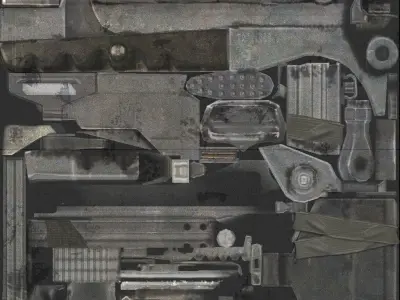 weapon famas Low-poly 3D model