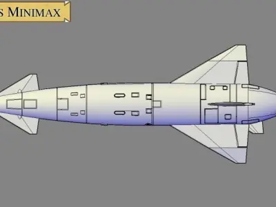 Avro Blue Steel Victor variant for single display 3D print model