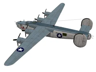 consolidated PB4Y-1 liberator 3D model