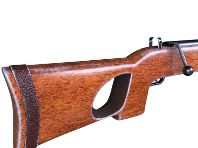 gun vintage 3 3D model
