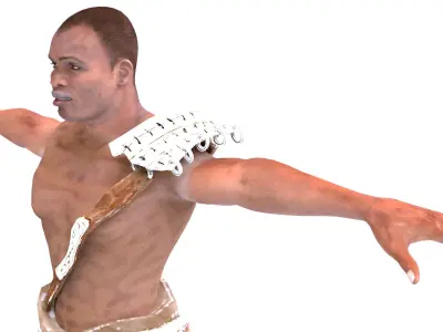 African Male 03 Low-poly 3D model