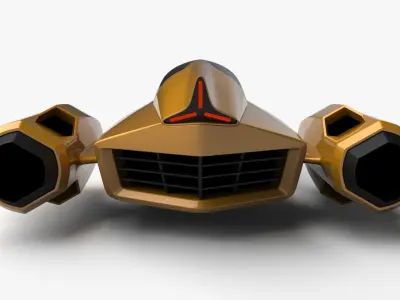 Racing Spaceship Polaris 3D model
