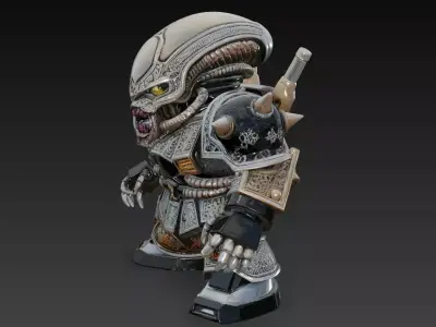 Alien Xenomorph Gundam Mode 3D print model