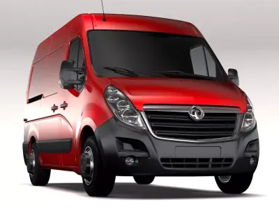 Vauxhall Movano L1H2 Van 2016 3D model