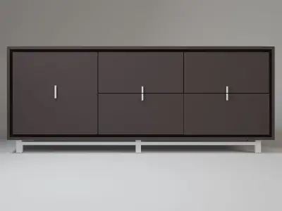 Modern console Free 3D model
