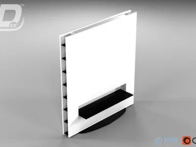 TV Wall Free 3D model