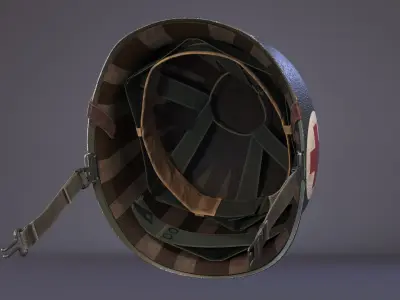 M1 Helmet WW2 - Medic 3D model