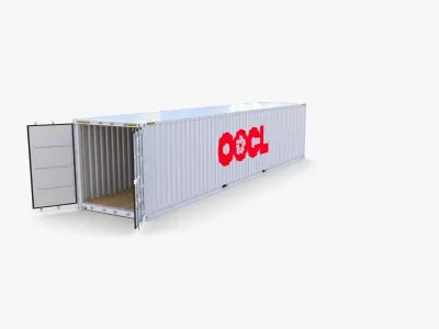 40ft Shipping Container OOCL 3D model