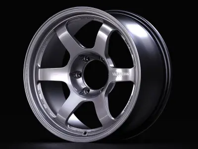 Volk RAYS TE37 Progressive Low-poly 3D model