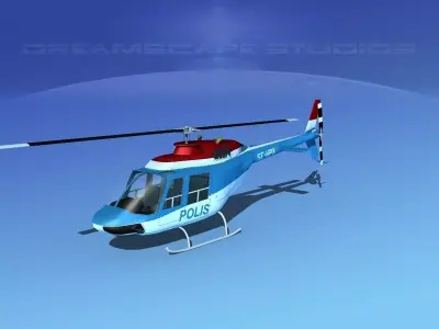 Bell 206 Polis 3D model