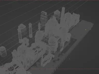 3d mahal shah palace in abu dhabi 3D model