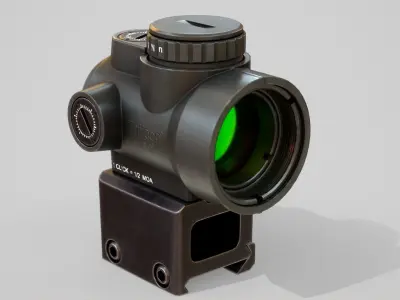 Trijicon MRO sight Low-poly 3D model