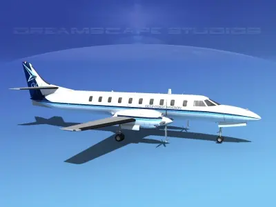 Swearingen SA226 Gulf Coast Aviation 3D model