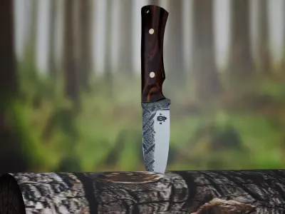 Free hunting knife Free 3D model