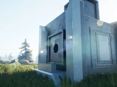 Tower street lamp Free low-poly 3D model