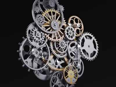 Gear Mechanism v 9 3D model