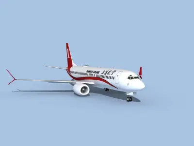 Boeing 737-800 Max Shanghai 3D model