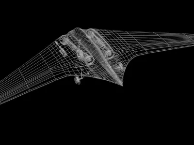 Horten HO 229 German Aircraft Low-poly 3D model