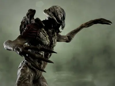 River Ghost from Predators Low-poly 3D model