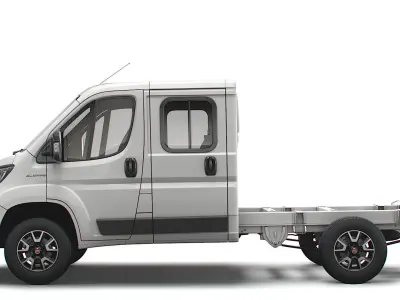 Fiat Ducato Chassis Truck Crew Cab 3450 WB 2022 3D model