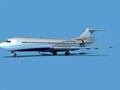 Boeing 7X7-2 Jet Fan V207 3D model