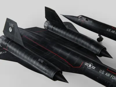 Lockheed Sr 71 Blackbird 3D model