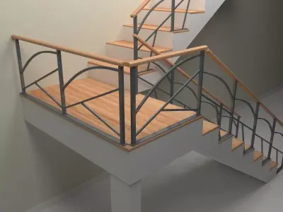 commercial area 3D model