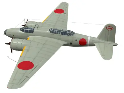  Ki21 Type II Kou Sally 3D model