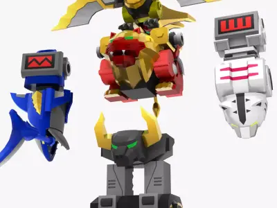 GaoKing - Wild Force Low-poly 3D model