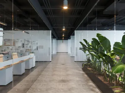  Office interior scene 25 3D model