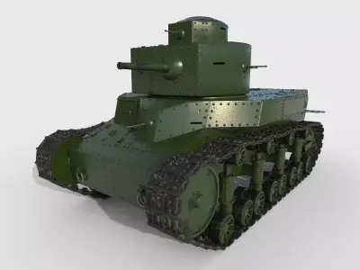 Tank T-24 3D model