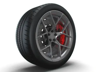 American Racing AR924 wheel 3D model