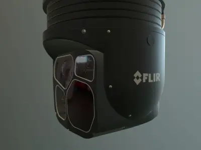  FLIR Star SAFIRE 380 HDc Low-poly 3D model