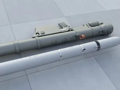 9K32m Strela-2 3D model