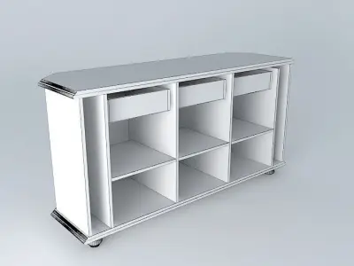 dresser sideboard with drawers Free 3D model