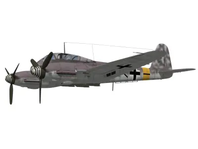 Messerschmitt Me 410 A1 Hornisse 3D model