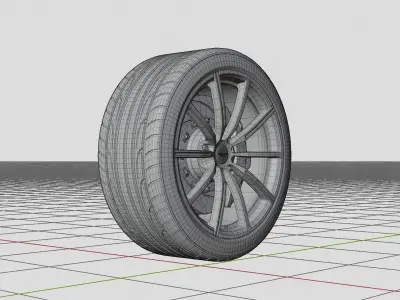 Aston Martin Vantage 2019 Wheel 3D model