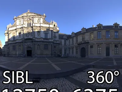 Conscience square HDRi 3D model