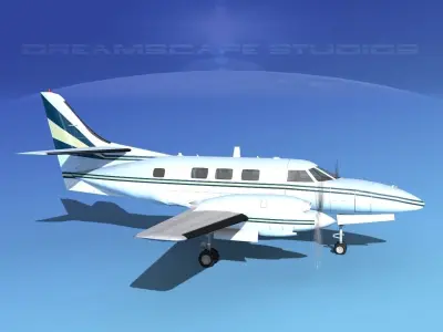 Swearingen SA226-T Merlin III V09 3D model