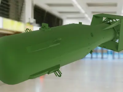 Little Boy Atomic Bomb 3D model order