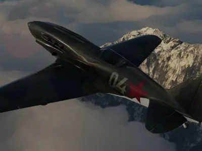 Mikoyan-Gurevich MiG-3 Low-poly 3D model