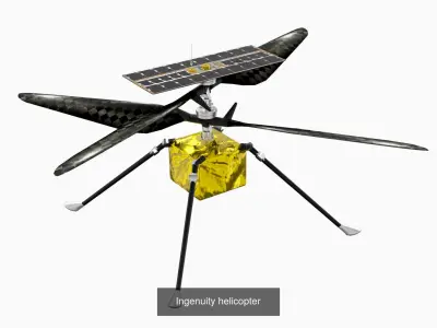 space collection spacecraft with two propellers 