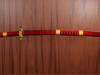 One Piece - Zoro Sword - Sandai Kitetsu Low-poly 3D model