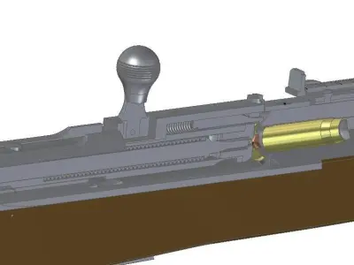 Berdan rifle No2 3D model
