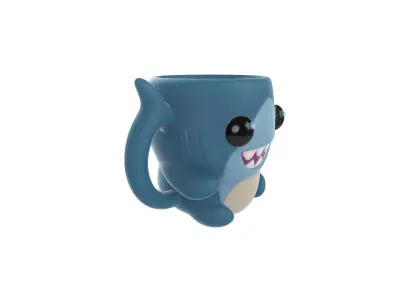 Cute Shark Mug Fun and Playful Ocean Cup 3D print model