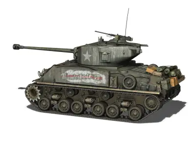 M4A3E8 HVSS Sherman - Easy Eight 3D model