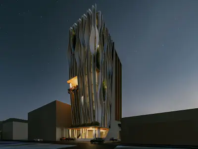 High-Rise Commercial Building 3D model